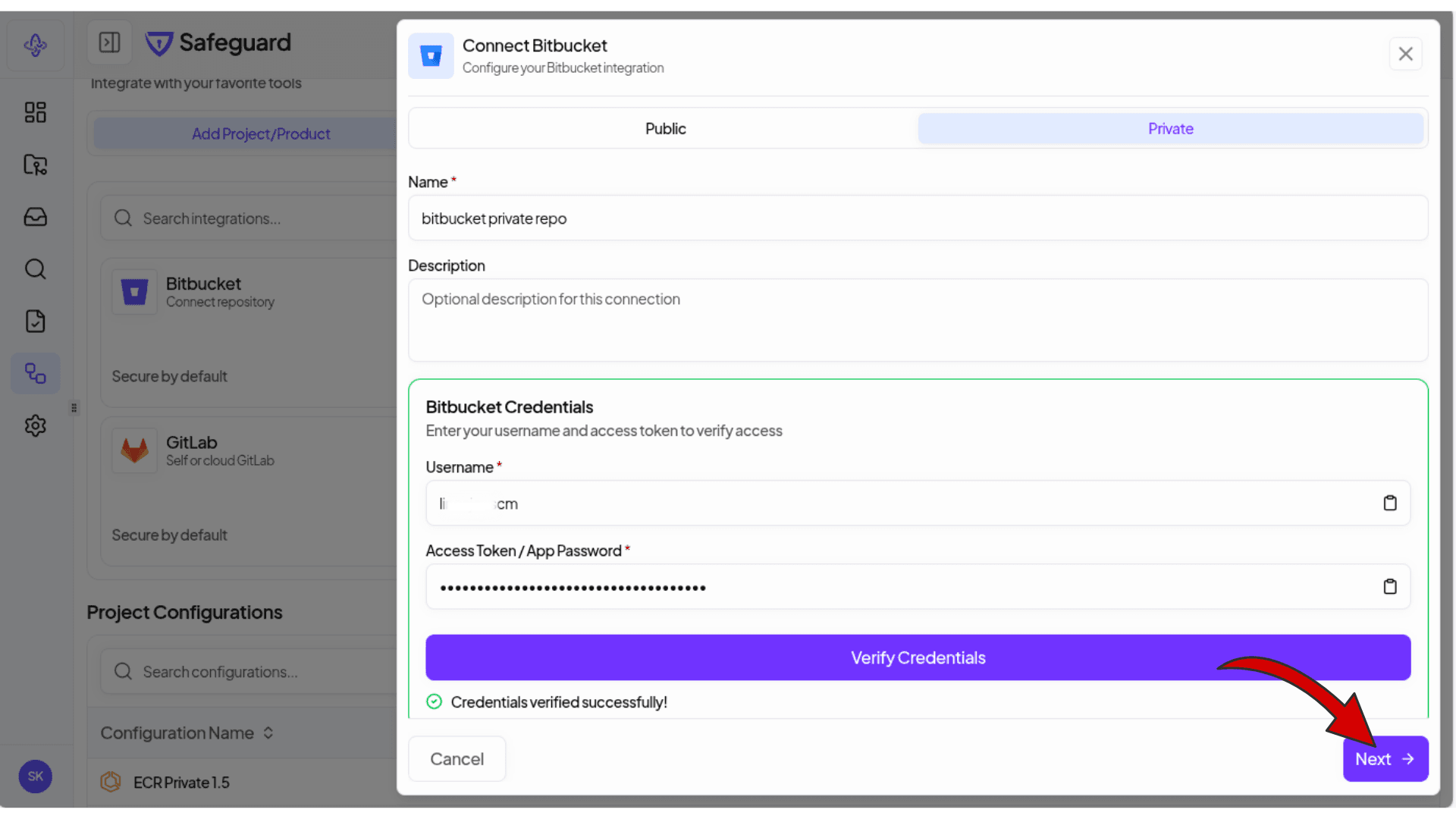 Credentials Verified